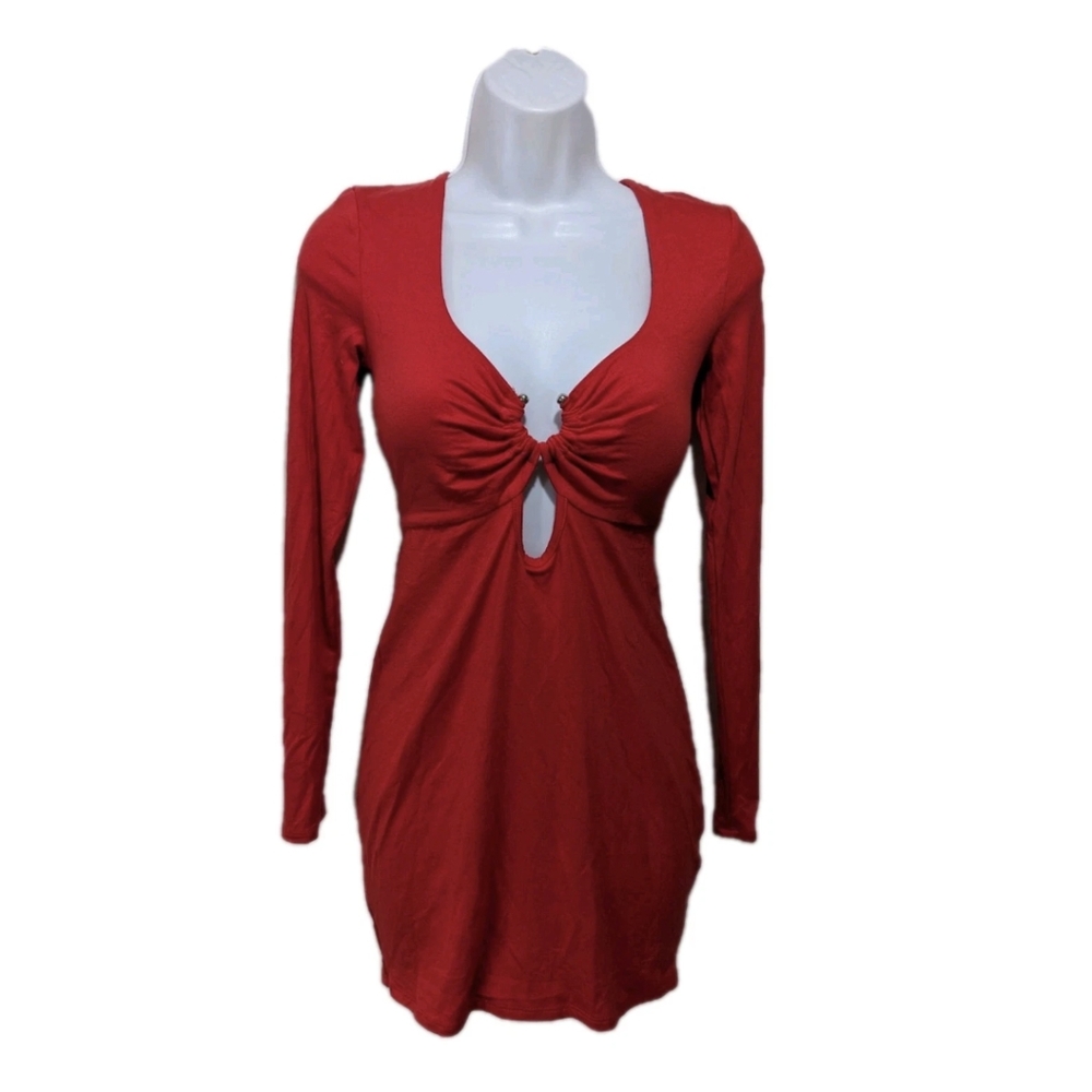 NWT Fashion Nova Not Your Average Girl Mini Dress M Long Sleeve Vamp Whimsigoth